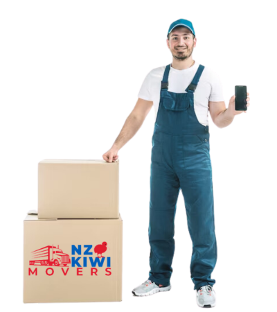 Team of movers in uniform